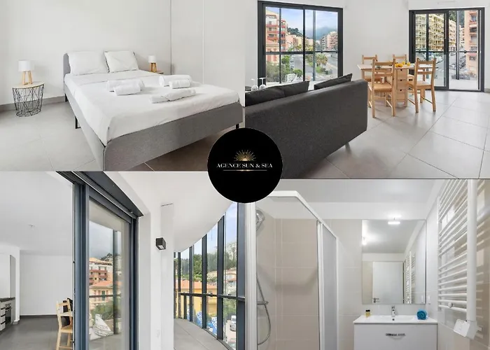 Le Cap Riviera - Centre- Parking Prive - Clim 멍똥