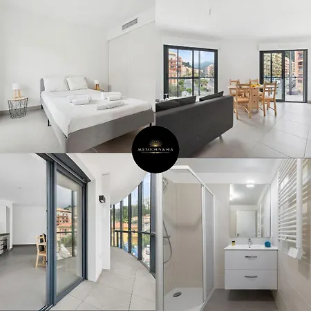 Le Cap Riviera - Centre- Parking Privé - Clim Mentone